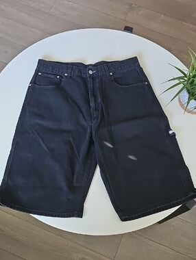 Vintage Tommy Hilfiger Black Denim Men's Jean Shorts